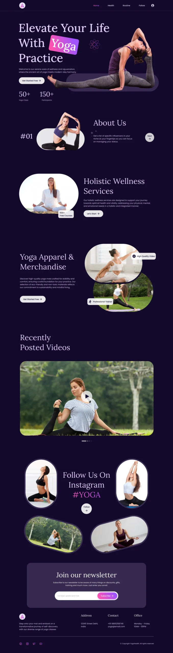 Yoga website dark scaled